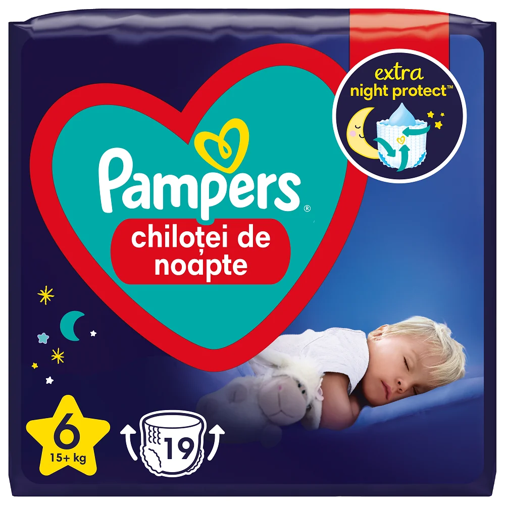 Pampers Night pants nr.6 (15+ kg) 19 bucati
