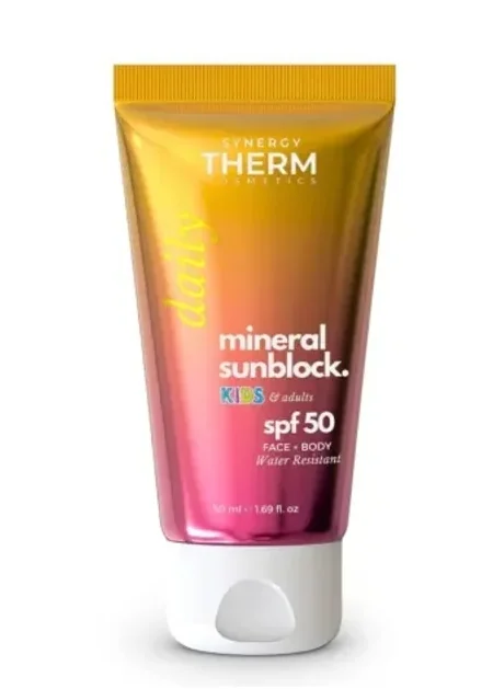 Synergy Therm Mineral Sunblock pentru copii si adulti SPF50 50 ml