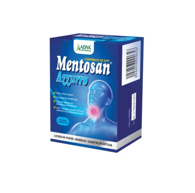 Mentosan Azzuro 21 comprimate