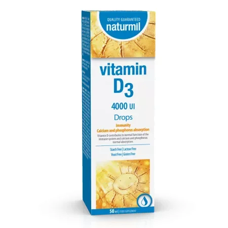 Vitamina D3 drops 50 ml flacon Type Nature