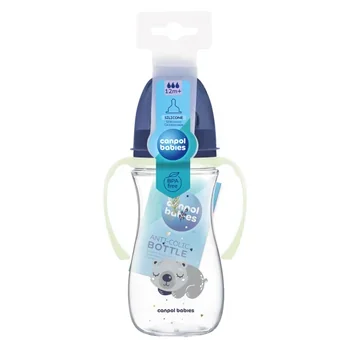 Canpol 35/238 blu biberon anticolici cu gat larg sleep koala 300ml