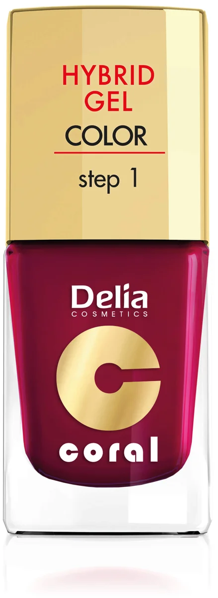 Delia Coral Hybrid Gel Color Step 1  Lac unghii 12 Delia Cosmetic