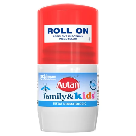 Autan family & kids roll-on repelent impotriva insectelor 50ml fl. Johnson