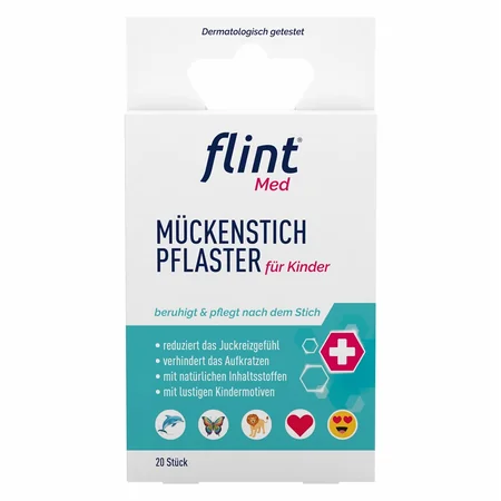 Flint med plasturi calmanti dupa intepaturi de tantati, 3 ani+  20 buc Kyberg Pharma