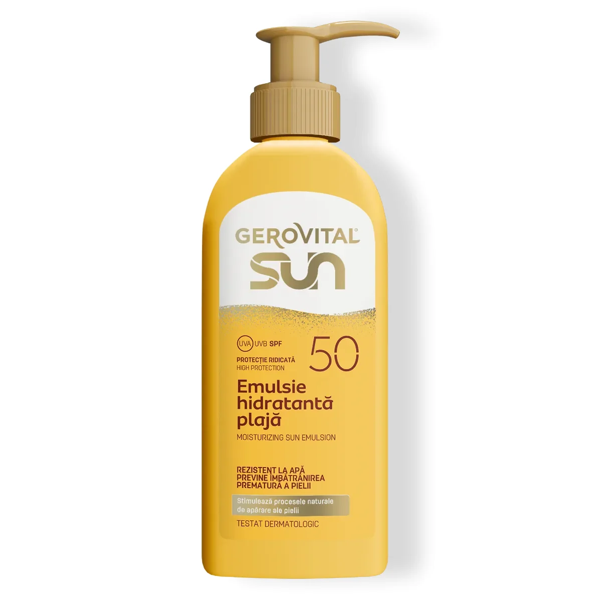 Gerovital Sun emulsie hidratanta plaja SPF50  200ml fl. Farmec