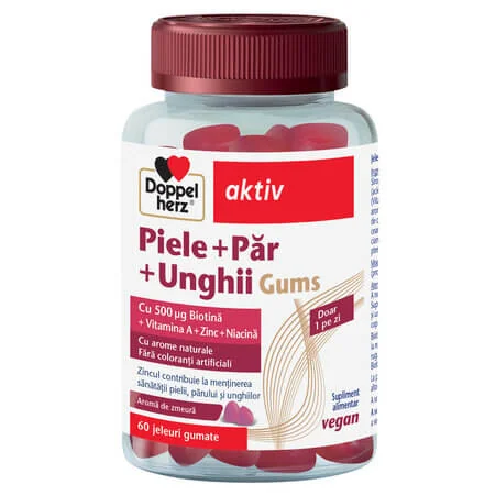 Doppelherz Piele+Par+Unghii 60 jeleuri gumate