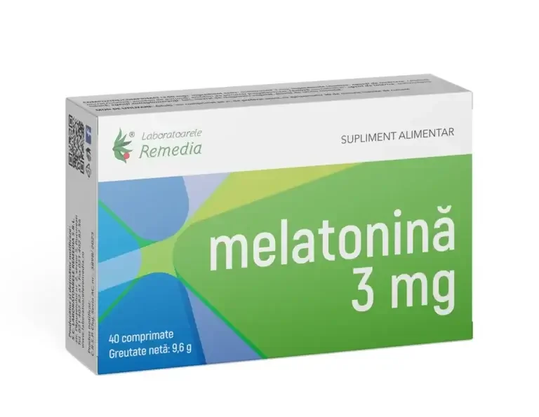 Melatonina 3mg 40 comprimate Laboratoarele Remedia