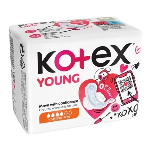 Kotex Young day absorbante de zi  9 buc.