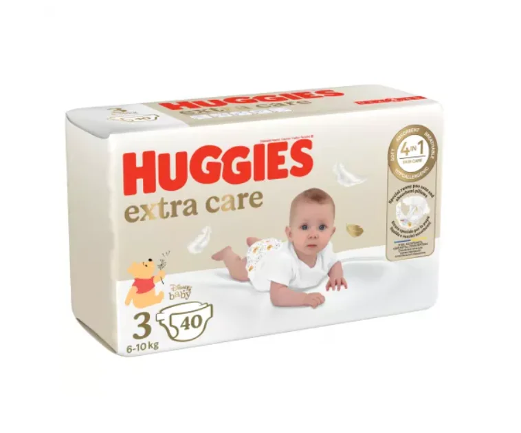 Huggies Extra Care nr. 3 (6 - 10 kg) 40 bucati