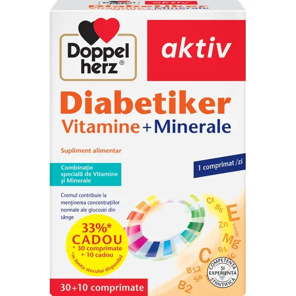 Doppelherz Vitamine diabetici 30+10 Cadou Queisser Pharma