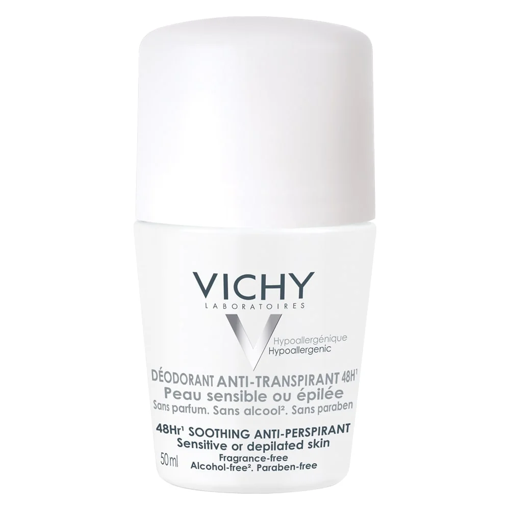 Vichy Deodorant roll-on antiperspirant fara parfum 48h 50 ml