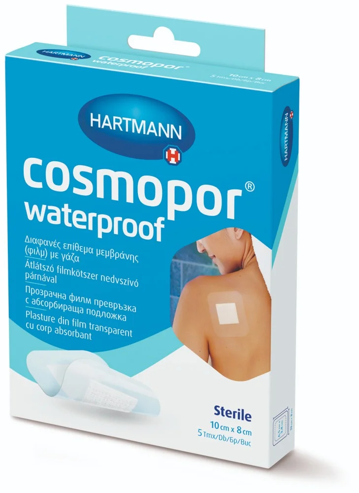 Hartmann Cosmopor Waterproof Plasturi sterili 10 cm x 8 cm 5 bucati