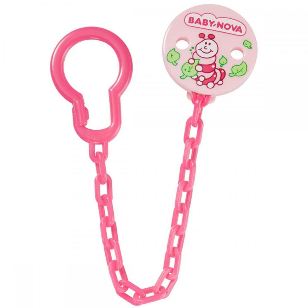 Baby Nova 34133 Lant colorat pentru suzeta clips decorat