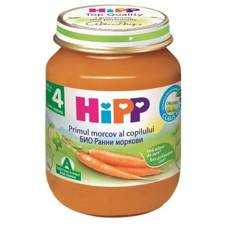 Hipp Piure Primul Morcov al copilului 4+ luni 125 g