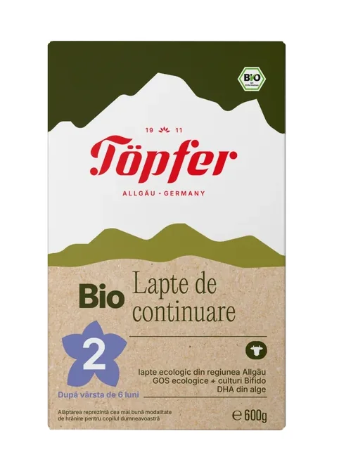 Topfer Lactana Bio 2 6+ luni 600 g
