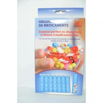 Organizator medicamente saptamanal dimineata/pranz/seara/noapte