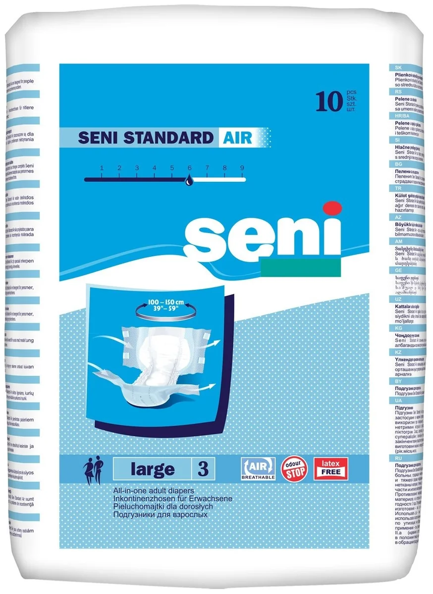 Seni Standard Air Scutece pentru adulti Nr.3 L 10 bucati
