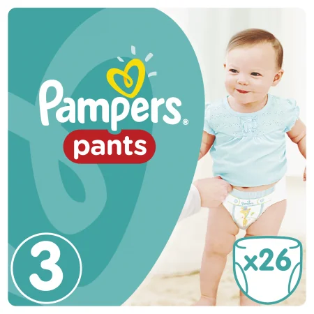 Pampers Pants Scutece nr.3 6-11 kg 26 bucati