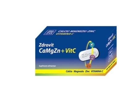 Zdrovit CaMgZn + Vitamina C 60 comprimate