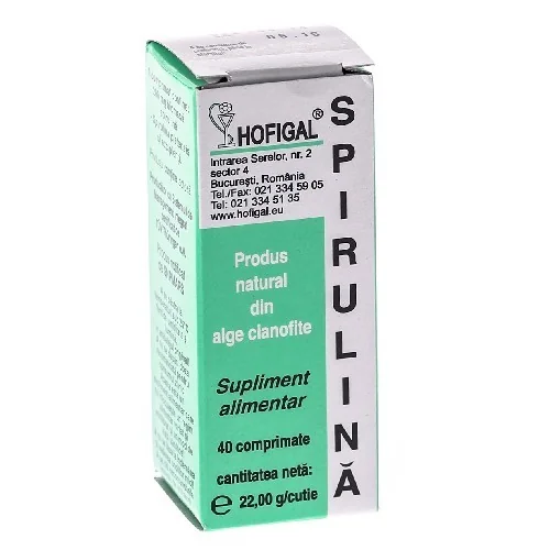 Spirulina 200 mg 40 comprimate