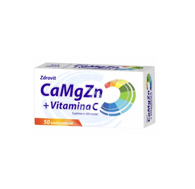 Zdrovit CaMgZn + Vitamina C 50 comprimate