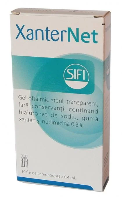 Xanternet Gel oftalmic steril 10 flacoane