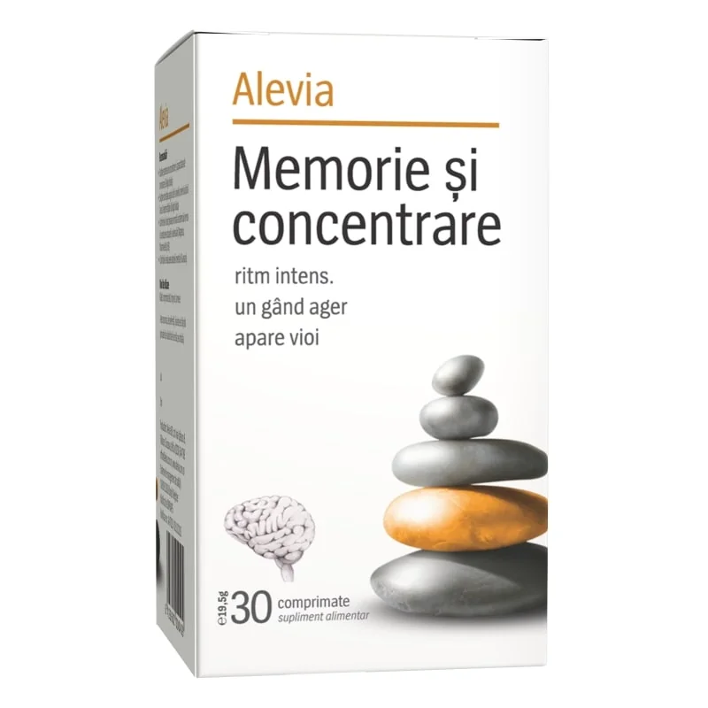Alevia Memorie si concentrare 30 comprimate