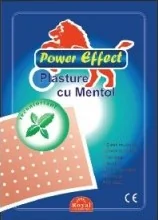 Power Effect Plasture cu Mentol 12 cm x 18 cm