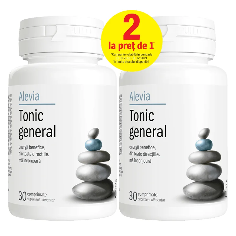 Alevia Tonic general 30 comprimate 1+1 Gratis