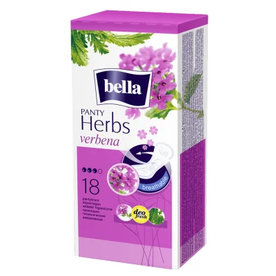 Bella Panty Herbs Verbena Absorbante zilnice Deo Fresh 18 bucati