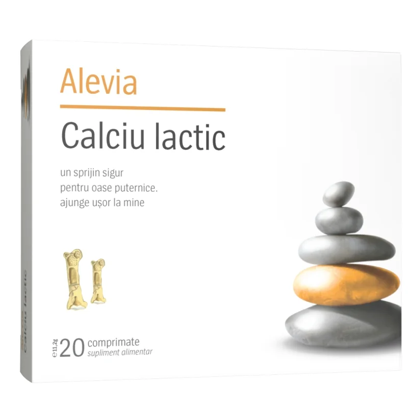 Alevia Calciu lactic 20 comprimate