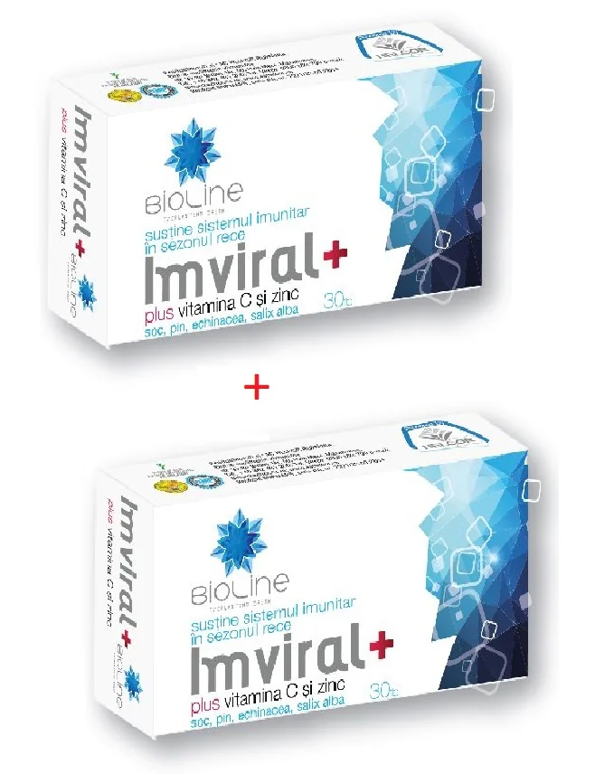 Imviral Plus Vitamina C si Zinc 30 tablete 1 + 1 Cadou