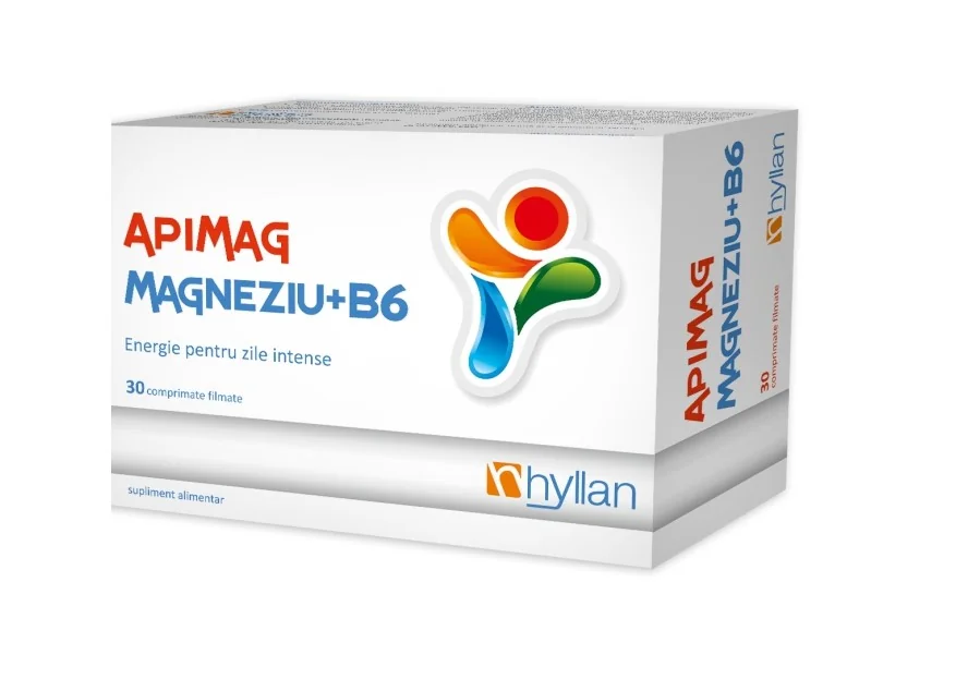 Apimag Magneziu + B6 30 comprimate