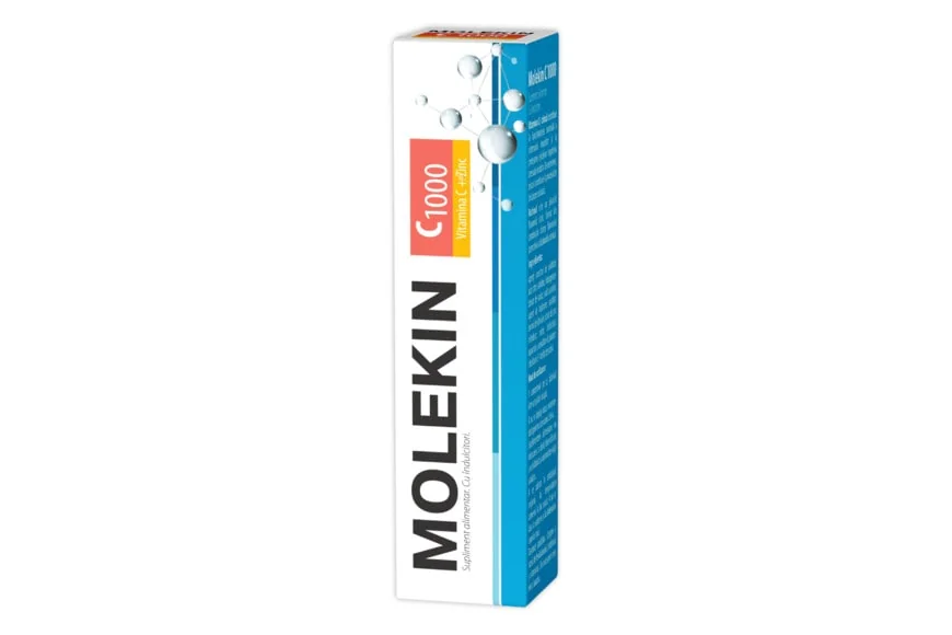 Zdrovit Molekin C 1000 + Zinc 20 comprimate efervescente