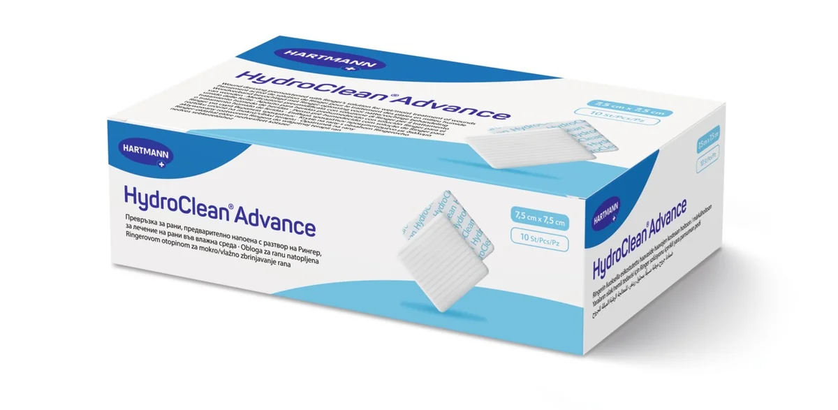 Hartmann Hydroclean Advance pansament 7.5cm x 7.5cm  10buc.