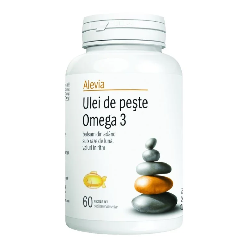 Alevia Ulei de peste Omega 3 60 capsule moi