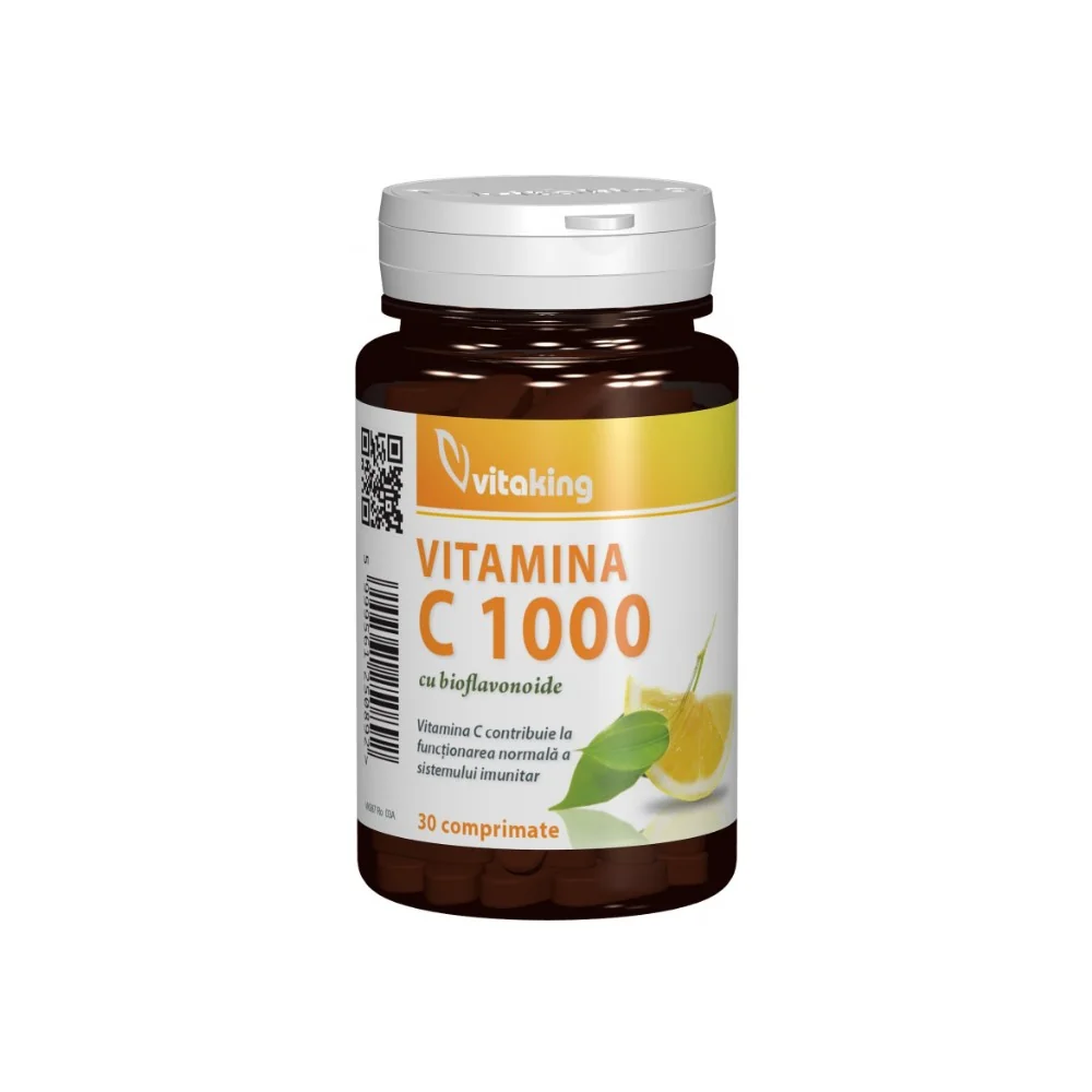 Vitamina C 1000 mg Bioflavonoid & Acerola 30 tablete