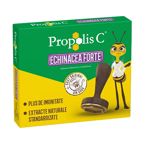 Propolis C Forte cu echinacea 20 comprimate de supt