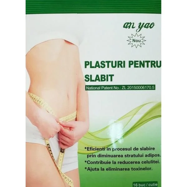 Plasture pentru slabit 7,5 cm x 7,5 cm 16 bucati