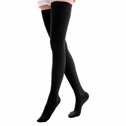 Alina Ciorapi 15/20 peste genunchicu banda adeziva normali lungime 70 - 80cm negru ""XXL""