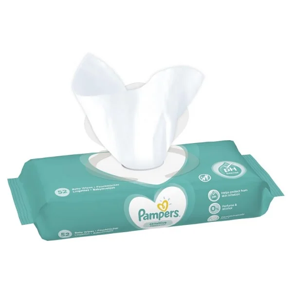 Pampers Servetele umede sensitive 52 bucati