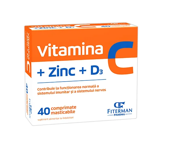 Vitamina C + Zinc + D3 40 comprimate