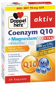 Doppelherz Coenzyma Q10 Extra 90 mg + Mg + B1 + B5 + B6 30 capsule