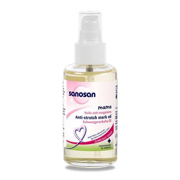 Sanosan Mama Ulei prevenire vergeturi 100 ml + Gel dezinfectant cu aloe vera Cadou