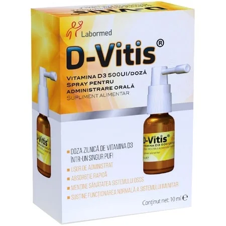 D-Vitis 500U.I D3 Spray oral 10 ml