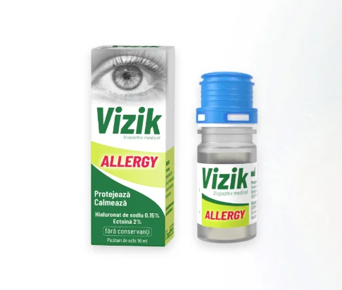 Zdrovit Vizik Allergy Picaturi pentru ochi - protejeaza si calmeaza 10 ml
