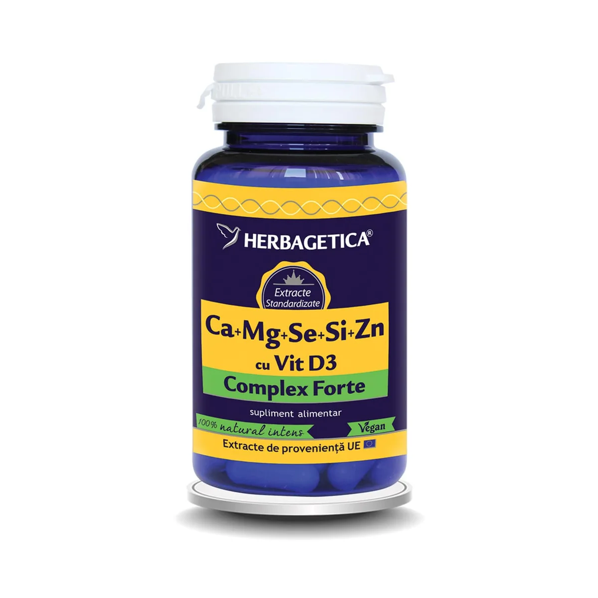 Ca + Mg + Se + Si + Zn Organice cu D3 60 capsule