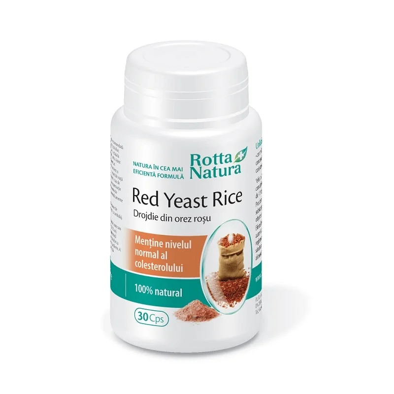 Rotta Natura Red Yeast Rice drojdie din orez rosu 30 capsule