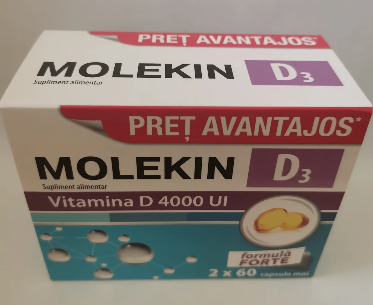 Molekin D3 4000 U.I. Set 2 x 60 capsule moi