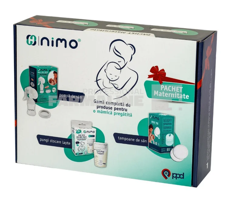 Nimo Pachet Maternitate ( Pompa san + Pungi stocare lapte + tampoane san )